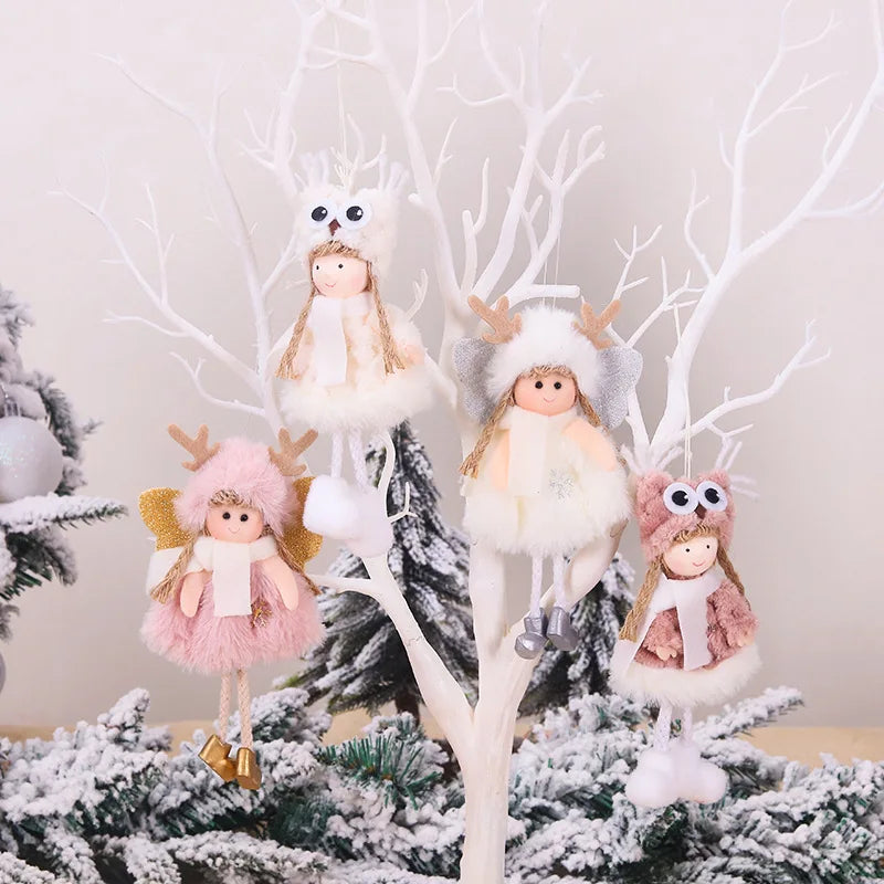 2021 New Year Natal Cute Angel Doll Xmas Tree Ornaments Noel Deco Christmas Decorations for Home Navidad 2020 Decor Santa Gifts